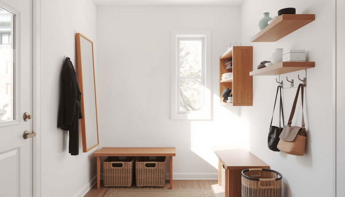 How to Organize a Small Entryway Without a Closet