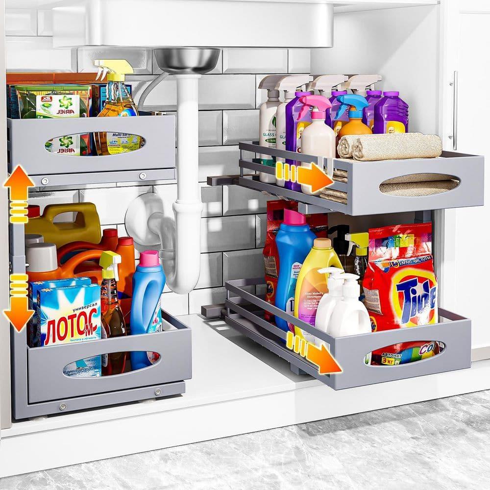 How to Organize Under the Kitchen Sink