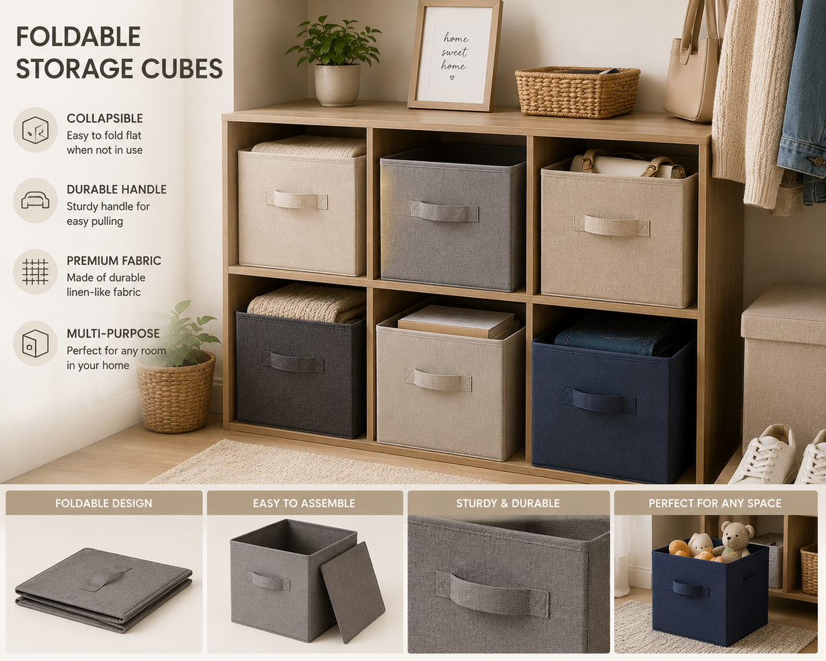 Foldable Storage Cubes