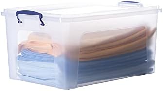 Superio 36 Quart Clear Plastic Storage Boxes with Lids, Stackable Organizer Containers, BPA-Free Storage Bins for Home, Office, School & Dorm, 6 Pack - Image 4