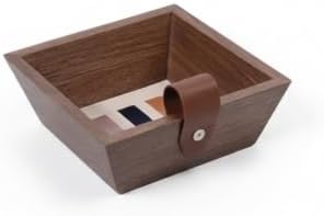 Decorative Storage Tray Organizer Display Tray Catchall Holder with Rectangular Shallow Shape and Straight Sides Suitable for entryway Desk Dresser countertop, T15-A Small Storage Tray by Unknown