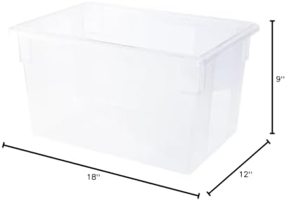 Rubbermaid Commercial Products Food Storage Box/Tote, 5 Gallon, Clear, for Restaurant/Kitchen/Cafeteria - Image 2