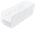 Akro-Mils 30120 Heavy Duty Plastic Shelf Bins, 12"x 4"x 4", Clear, 24-Pack by Akro-Mils