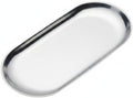 Oval Serving Tray, Stainless Steel Catchall for Keys Jewelry Snacks, Decorative Organizer for Vanity Entryway (1 PC) by Unknown