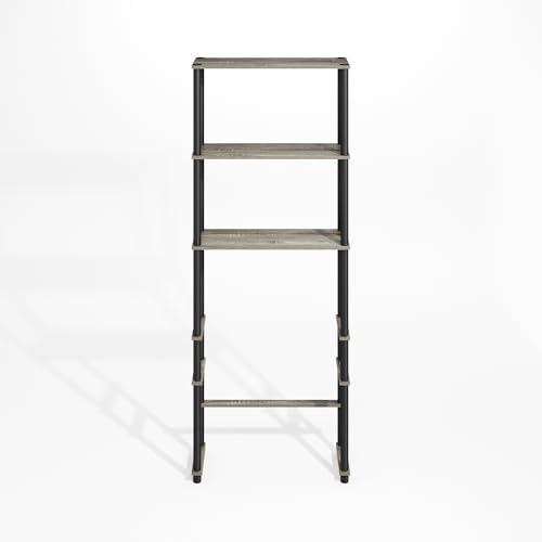 Furinno Turn-N-Tube Over The Toilet Storage, 3-Shelf Over The Toilet Organizer, Freestanding Space Saver Bathroom Shelf, for Bathroom Organizers and Storage, Grey Oak - Image 6