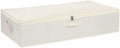 Underbed Storage Organizers,Beige,1 Pack,23.6x11.8x5.9 Inch by YheenLf