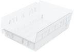Akro-Mils 30150 Heavy Duty Plastic Shelf Bins, 12"x 8"x 4", Clear, 12-Pack by Akro-Mils