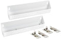 Rev-A-Shelf 14" Tip-Out Plastic Sink Trays for Kitchen and Bathroom Base Cabinet, Pull Out Vanity Shelf Home Organizer, White, 6572-14-11-52 by Rev-A-Shelf