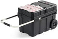 Keter Masterloader Resin Rolling Tool Box with Locking System and Removable Bins – Perfect Organization and Storage Chest for Power Drill, Tape Measure, and Screwdriver Set, Black by Unknown