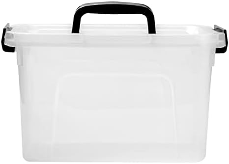 6 Quart Clear Storage Latch Box/Bins, 6-Pack Plastic Container with Latches and Lid - Image 3
