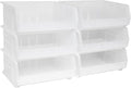 Akro-Mils 30250 AkroBins Plastic Storage Bins, 15"x16"x7", Clear, 6-Pack by Akro-Mils