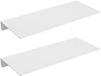 Danpoo 12 inch White Metal Floating Shelves for Wall Organizer & Storage, Display Shelves for Bathroom, Living Room, Kitchen, Bedroom(2-Pack) by Danpoo-ForYourHome