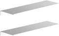 Danpoo 20 inch Metal Floating Shelves for Wall Organizer & Storage, Display Shelves for Bathroom, Living Room, Kitchen, Bedroom(Silver, 2-Pack) by Danpoo-ForYourHome