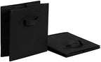 Amazon Basics Collapsible Fabric Storage Cube Bins Organizer with Handles, Organization Containers, Multifunctional, 13" x 13" x 13", Black, 6-Pack - Image 4