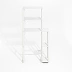 Furinno Turn-N-Tube Over The Toilet Storage, 5-Shelf Over The Toilet Organizer, Freestanding Space Saver Bathroom Shelf, for Bathroom Organizers and Storage, Plain White - Image 5