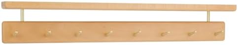 Walnut Wood Coat Rack with Shelf, Wall Mounted Entryway Organizer by CUSTOMIZEYOURHOMEATMatooya