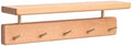 Walnut Wood Coat Rack with Shelf, Wall Mounted Entryway Organizer by CUSTOMIZEYOURHOMEATMatooya