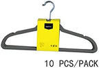 Amazon Basics Slim Velvet Non-Slip Space Saving Suit Clothes Hangers for Closet Organization, Gray/Silver, 100-Pack - Image 6