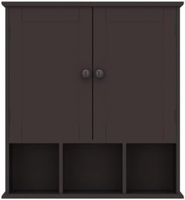 TaoHFE Brown Medicine Cabinets,Bathroom Wall Cabinet with 2 Door - Image 5