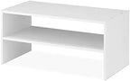 Whitmor Wood Stackable 2-Shelf Shoe Rack, White, 24 inches by Whitmor