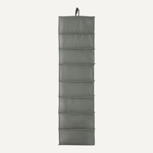 Amazon Basics 8-Tier Hanging Closet Shelf Shoe Organizer, Space Saving Storage, Foldable, 11.5 x 41 x 5.5 in, Dark Grey - Image 4