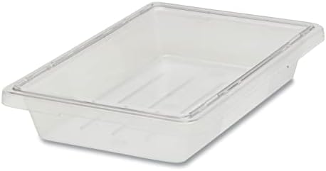 Rubbermaid Commercial Products Food Storage Box/Tote, 5 Gallon, Clear, for Restaurant/Kitchen/Cafeteria by RubbermaidCommercialProducts
