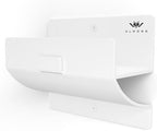White Ladder Hooks for Garage Wall - Step Stool Holder for Shed & Workshop by Alworg