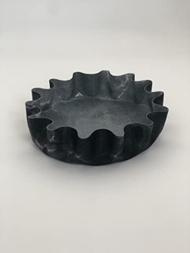 Andreas Silicone LP5-389 Black Marble 5" Lillie Pad - Image 2