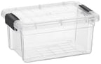 Superio 1.05 Quart Mini Clear Plastic Storage Container with Lid, Stackable Small Organizer Box for Crayons, Art Supplies, Beads, Sewing, Stationery & Food Storage, 1 Pack by Superio