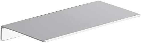 Danpoo 12 inch Metal Wall Shelf Small Floating Shelf for Wall Organizer & Storage, Display Shelf for Bathroom, Living Room, Kitchen, Bedroom(Silver) by Danpoo-ForYourHome