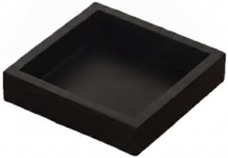 Black Wooden Catchall Tray with Raised Edges, 9.8 x 7.1 Inch Entryway Organizer for Keys and Jewelry, Modern Desktop Storage Dish by Unknown