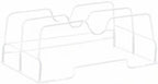 Household Essentials White Steel Door Mount Lid Rack - Image 9