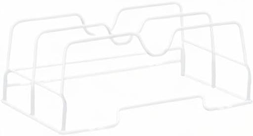 Household Essentials White Steel Door Mount Lid Rack - Image 9