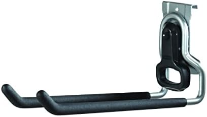 Rubbermaid FastTrack Garage Organization Multi-Purpose Hook, 50 lbs Capacity, Satin Nickel, Wall Mounted Storage System, Direct Mount into Rail for Home Organization by Unknown