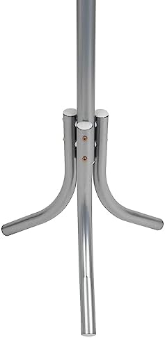 Mind Reader Freestanding Coat Rack, Multi-Tier Organizer for Office and Entryway, Metal, Silver - Image 6