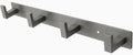 Coat Rack, Heavy Duty Stainless Steel 4 Tri Coat Hook Hanger, Wall Mounted Storage Wall Hooks, Rustic Clothes Hook/Key Hook Rail for Bathroom Kitchen Entryway(4 Hook Grey) by Vanloory