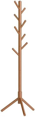 VASAGLE Solid Wood Coat Rack, Free Standing, Tree-Shaped, with 8 Hooks by Unknown