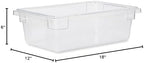 Rubbermaid Commercial Products Polycarbonate Food Storage Box/Tote, 3.5 Gallon, Clear, for Restaurant/Kitchen/Cafeteria (Pack of 6) - Image 6