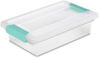 Sterilite Clip Box, Stackable Clear Plastic Bins- Small, 18-Pack by Sterilite