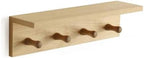 Entrance Coat Rack ，Coat Hooks, Wall-Mounted Wooden Hook Rack, Wall-Mounted Shelves(Oak Colored Finish—A-1) - Image 7
