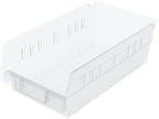 Akro-Mils 30130 Heavy Duty Plastic Shelf Bins, 12"x 6.5"x 4", Clear, 12-Pk by Akro-Mils