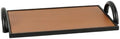 Decorative Tray Rectangular Metal Shelf Tray with Clean Finish and Sturdy Sides Simple Storage Tray for Catchall Use and Display Suitable for Hallway entryway Kitchen Bedroom, Brown by MYCENSE