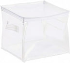 Amazon Basics Clear Zippered Storage Bags for Closet Organization, Stackable Clothing and Linen Storage Containers, 3-Pack - Image 5