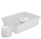 Teyyvn Plastic Bus/Utility Box, Commercial Wash Basin Tote Box, 4-Pack - Image 3
