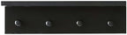 Entrance Coat Rack ，Coat Hooks, Wall-Mounted Wooden Hook Rack, Wall-Mounted Shelves are Very Suitable (Black Color Finish—A-1) - Image 2