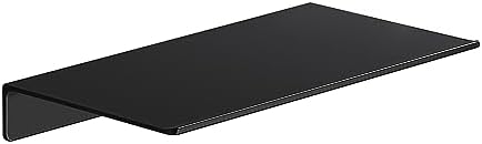 Danpoo 8 inch Small Floating Shelf for Wall Organizer & Storage, Mini Display Shelf, Metal Wall Shelf for Bathroom, Living Room, Kitchen, Bedroom(Matte Black) by Danpoo-ForYourHome