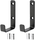 2 Pack Heavy Duty Steel J Hook, Wall Mount Utility Hook, for Heavy Duty Garage Hooks, Storage Wall Mount, Garage Storage Utility Hooks for Extension Cord Tool Clothes Keys, Black by Unknown
