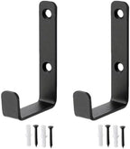 2 Pack Heavy Duty Steel J Hook, Wall Mount Utility Hook, for Heavy Duty Garage Hooks, Storage Wall Mount, Garage Storage Utility Hooks for Extension Cord Tool Clothes Keys, Black by Unknown