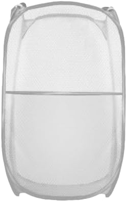 Collapsible Pop Up Laundry Hamper, Extra Large Mesh Foldable Laundry Basket, 28" x 16" x 16" (Grey) by BuyongwantJewelry