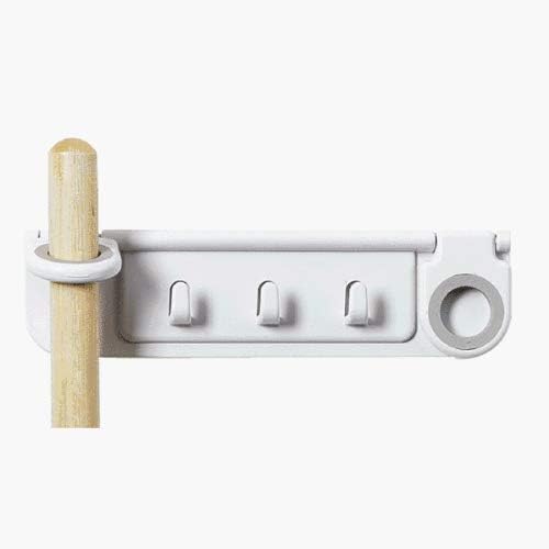 Spectrum Diversified Mop and Broom Holder and Organizer, White - Image 4